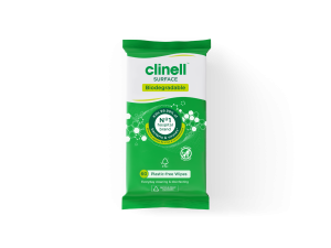 Clinell Biodegradable Plastic Free Surface Wipes